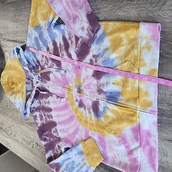 NEW! PINK Victoria's Secret Tie Dye Everyday Perfect Full Zip Hoodie Small - Picture 7 of 10